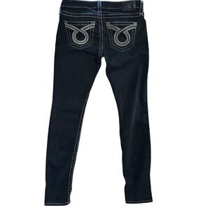 Big Star LIV Skinny Jeans 31R Black Denim Stretch